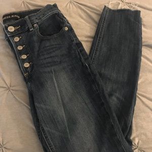 Express High-Rise Ankle Jeans
